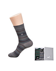 미치코런던 컬러풀 스트라이프 패턴 장목 신사 양말0023ew