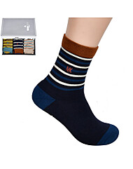 미치코런던 컬러 링글 포인트 신사 파일 중목 양말0051je