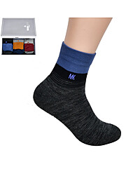 미치코런던 컬러 배색 포인트 신사 파일 중목 양말0050hg