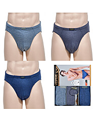 편안한 사방스판 스트라이프 남성 삼각팬티 (3매입)0065mf