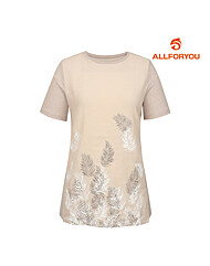 [올포유] 여성 나뭇잎 반팔 티셔츠 AWTRI6155-509_G