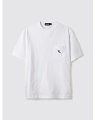 Surfing Bear Pocket T-Shirt/후아유 포켓 티셔츠/WHRAE2522U