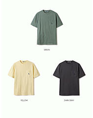 공용 서핑베어 다잉 포켓 반팔티 / Surfing Bear Pocket Dyed T-Shirt (WHRAE2523U)