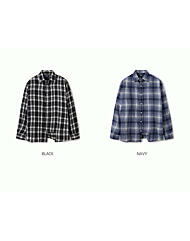 공용 체크 패턴 오버핏 셔츠 / Patterned OverFit Shirts (WHYWE4992U)