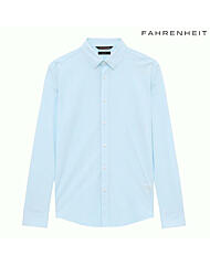 파렌하이트 블루 솔리드 트리코트 셔츠 (CB5071F)