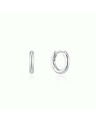 [ 로이드 ]  화이트 베이직 원터치 귀걸이 (11mm)LLEB24104S
