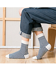 남성 스트라이프 중목양말 4켤레