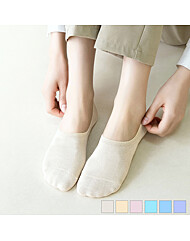 여성 안벗겨짐 파스텔 덧신/페이크삭스 양말 10켤레