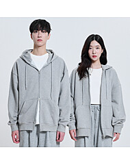 남녀공용 오버핏 투웨이 후드 집업