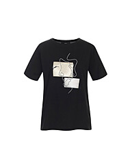 샤틴 루드핏 패턴 티셔츠 s212n576