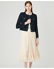 라운드넥트위드재킷S241m102