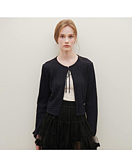 셔링 소매 니트 가디건S251b963