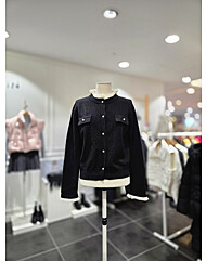 프릴배색 니트가디건S244k967