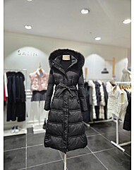 폭스퍼 후드 덕다운 롱패딩S244k853