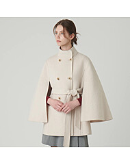 샤틴] 케이프 스타일 핸드메이드 코트S244b731