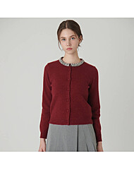 큐빅 포인트 니트 가디건S244b961