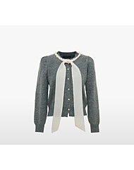 진주 리본 스트라이프 가디건S254k964