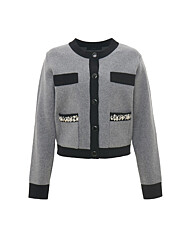 클래식 트위드 배색 가디건S254k976