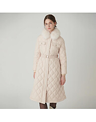 다이아몬드 퀼팅 롱 구스다운 패딩S244s802