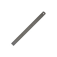 [블루마토] 스틸자I-7 (30Cm t=0.9mm)/ (앞면Cm 뒷면 Inch표시)/ 스틸(고주파포장)