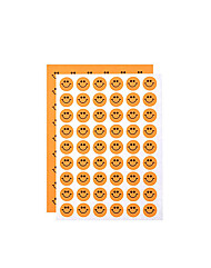 [블루마토] 칭찬(스마일)스티커2 (1장-스티커 54개)/(10P)-주황