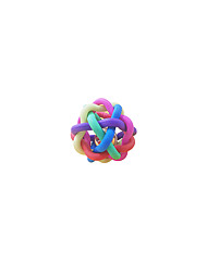 [블루마토]  무지개 딸랑이 탱탱볼 - M(6.8cm) (RRB002) 4개 세트