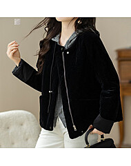 [~88까지]다이프 소매 롤업 벨벳 자켓