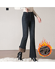 테펠 케이블 투버튼 부츠컷 융기모 데님팬츠