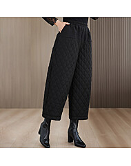 [~88까지]모키 쿠션 웜 데일리 누빔 밴딩 패딩팬츠