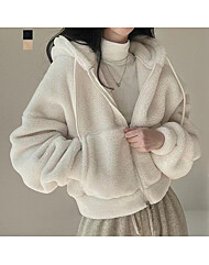 [~77까지]빠른배송/휴제크 뽀글이 후드 집업 점퍼