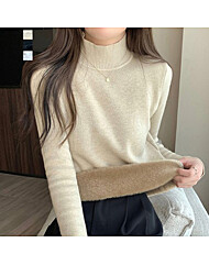 데일리 포근기모 베이직 폴라 니트 티셔츠