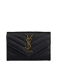 [SAINT LAURENT] 모노그램 엔벨롭 카드 지갑 414404 BOW01 1000