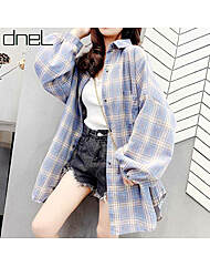 [드넬]솔리드체크남방DWB24151A