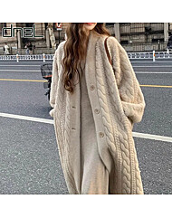 [드넬]꽈배기밍크코트DWJ44094A