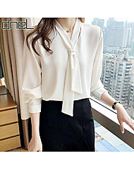 [드넬]장식타이블라우스DWB51000A