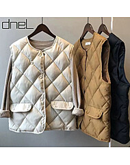 [드넬]격자누빔패딩조끼DWJ53732A