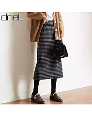 [드넬]체킹H스커트DWS54024A