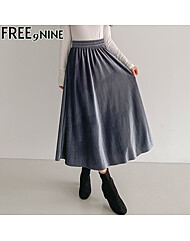 [프리나인]벨벳훌스커트1+1FRS53112A