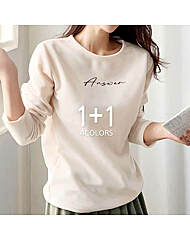 [프리나인]앤써기모티셔츠1+1FRT54178A