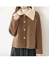 [프리나인]배색카라울자켓FRJ54180A