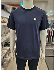남녀공용 로고 라벨 포인트 면 반팔 티셔츠 FS2RSD2103X