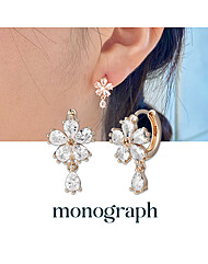칼리아 귀걸이 MGER032S 14K Gold Plated (화이트큐빅)