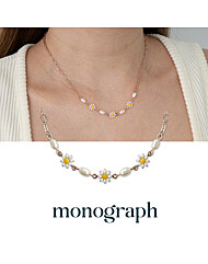 데이지 목걸이 MGNL0374 14K Gold Plated (작은 꽃)