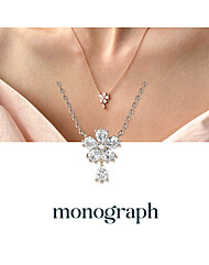 칼리아 목걸이 MGNL0391 14K Gold Plated Plated (화이트큐빅)