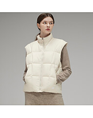 여성 아이코닉 튜브 패딩 베스트(베이지)