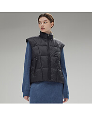 여성 아이코닉 튜브 패딩 베스트(블랙)