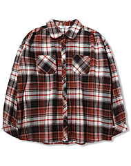 여아 루즈핏체크셔츠_R1932B328