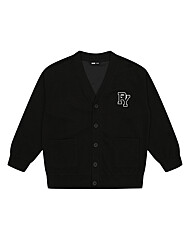 여아 베이직 로고 가디건 23F5101_BK