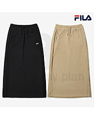 휠라 H라인 코듀로이 슬릿 롱 스커트 FS2SKD4151F