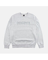 데상트 공용 워딩 로고 코튼 기모 맨투맨 SP323XHT93